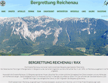 Tablet Screenshot of bergrettung-reichenau-rax.at